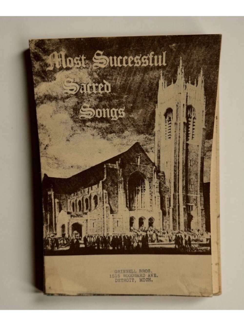 Most Successful Sacred Songs Vintage Sheet Music Songbook 1940s Grinnell Bros